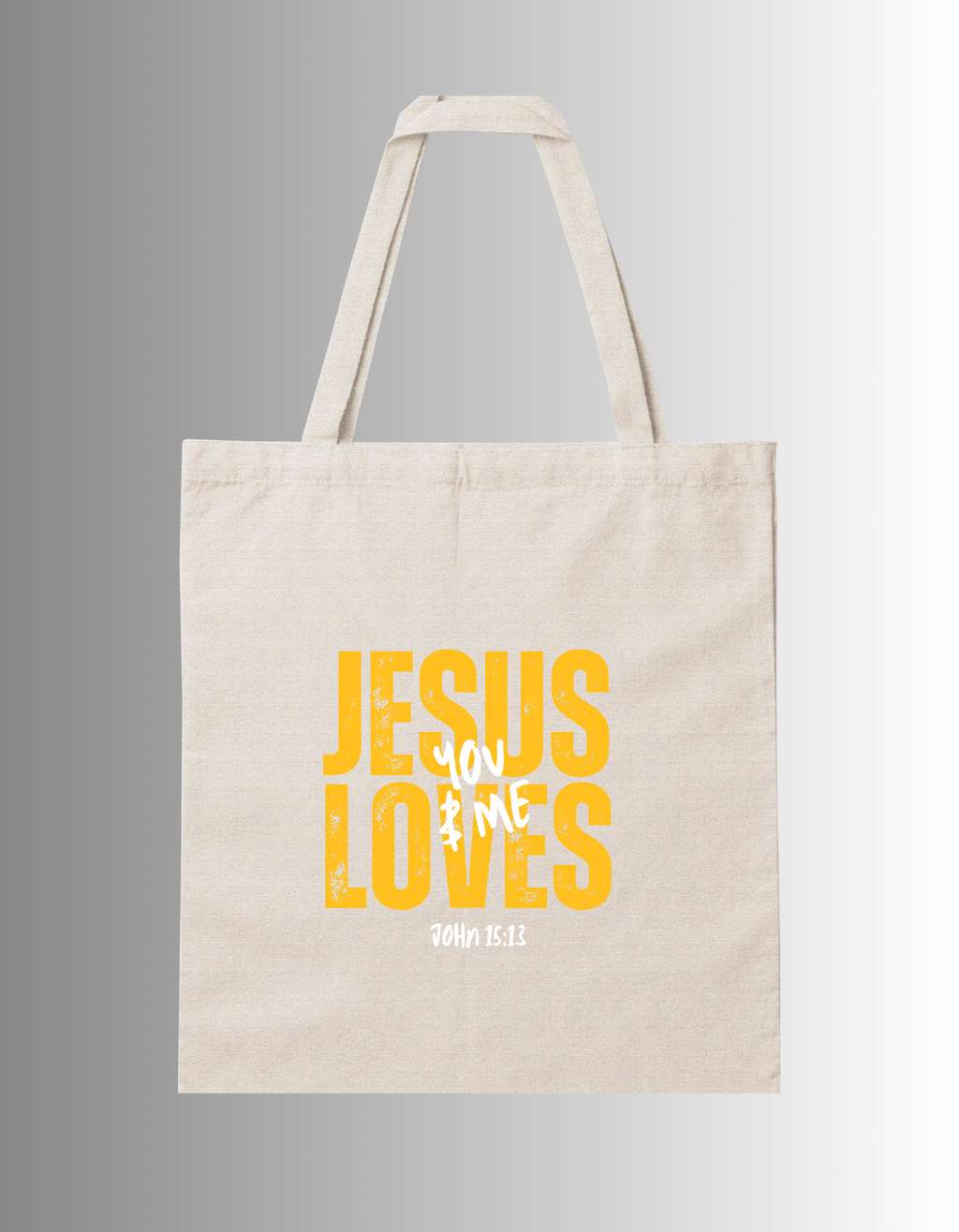 Jesus Loves U&Me Tote Bag