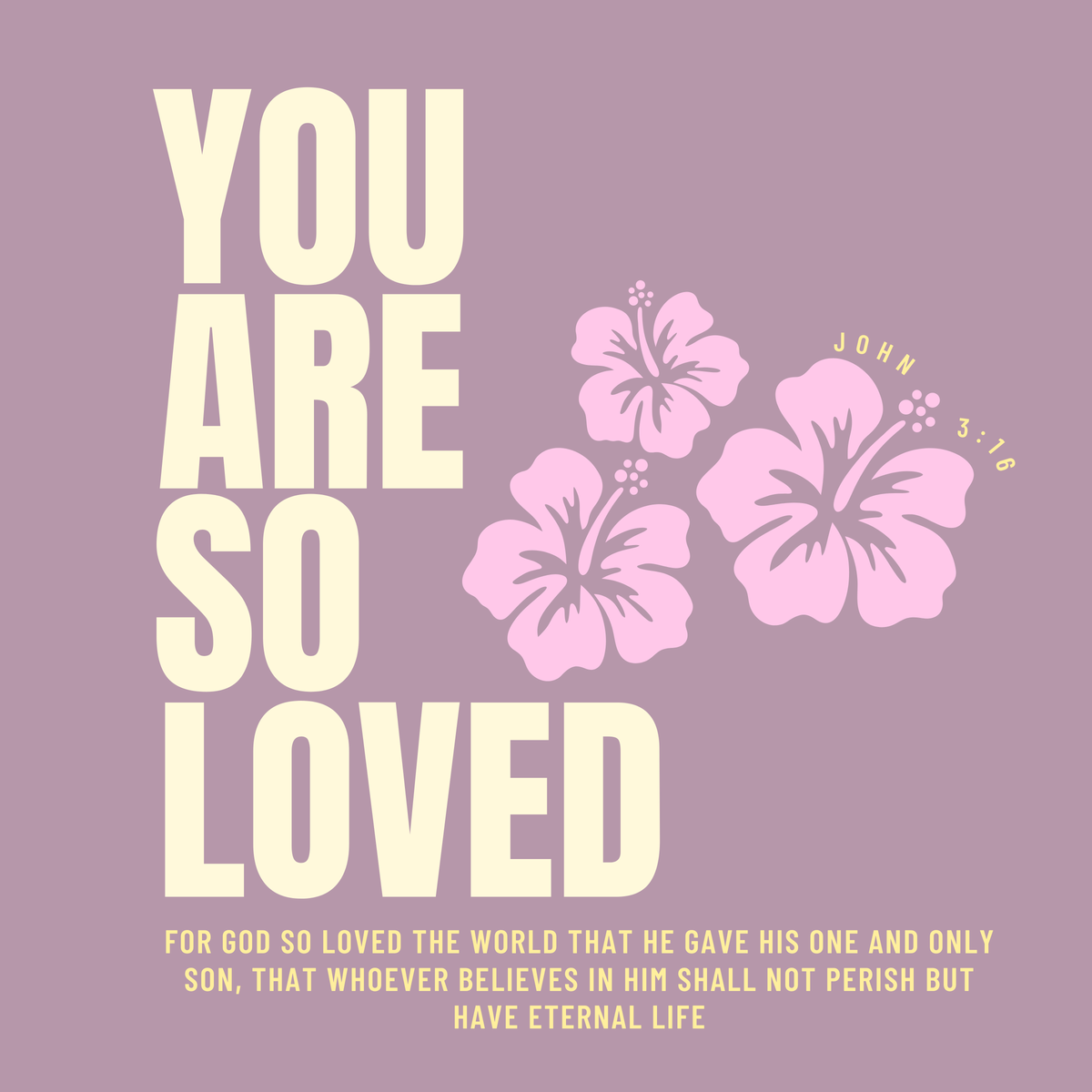 You Are So Loved Hoodie — John 3:16