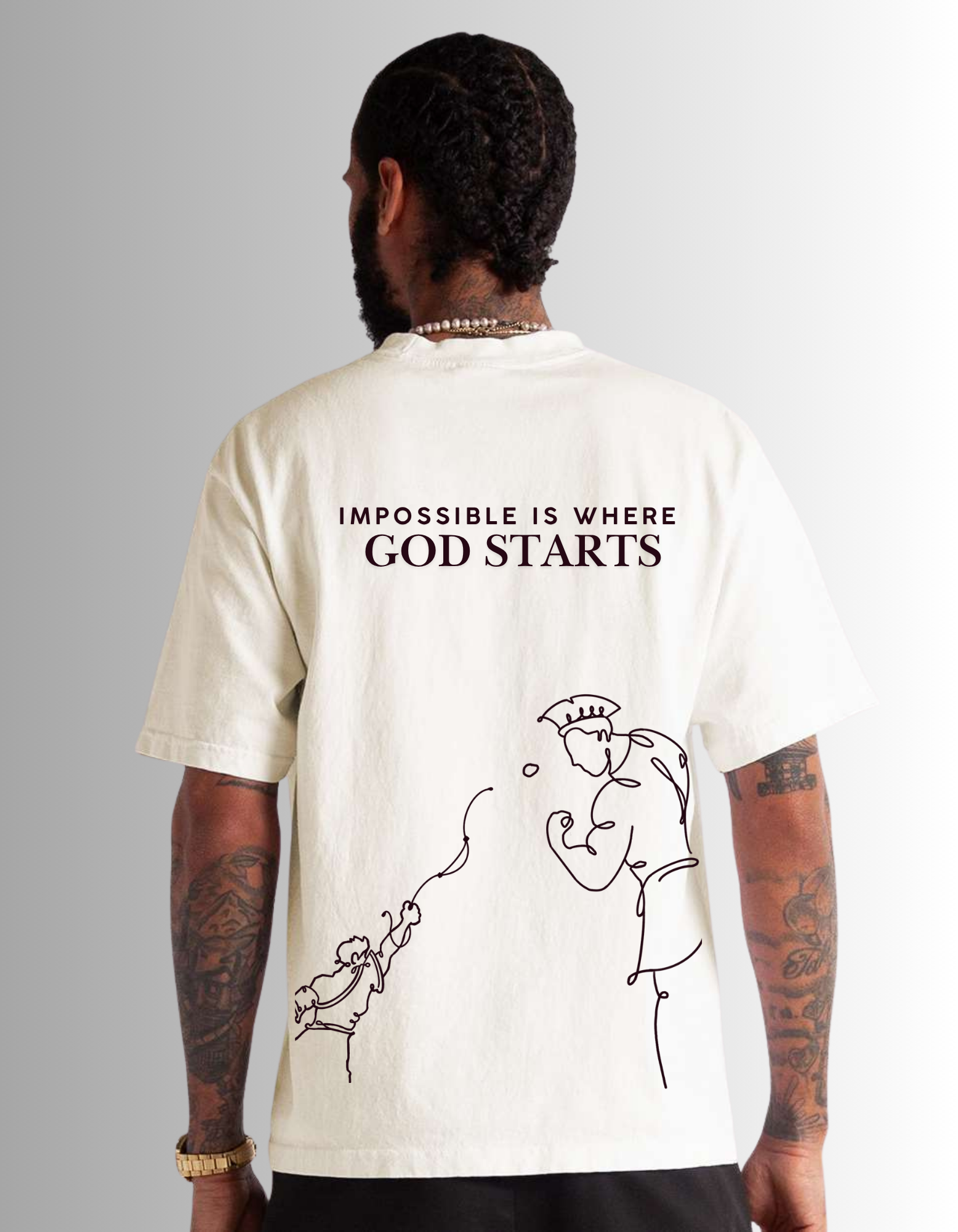 Impossible is where God starts Tee