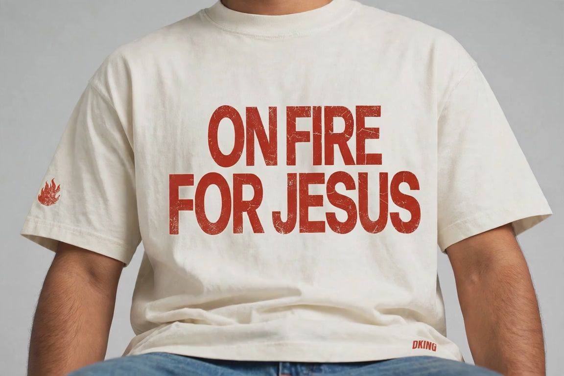 On fire for Jesus tee